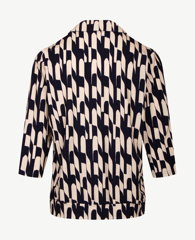 Frank Walder - Damespolo - Beige en navy