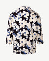 Frank Walder - Polo - Bloem - Zwart, kobalt en off-white en beige