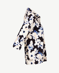 Frank Walder - Polo - Bloem - Zwart, kobalt en off-white en beige