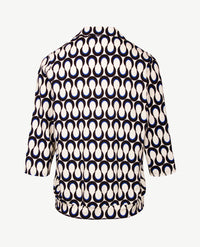 Frank Walder - Polo - Slinger - Zwart, kobalt en off-white