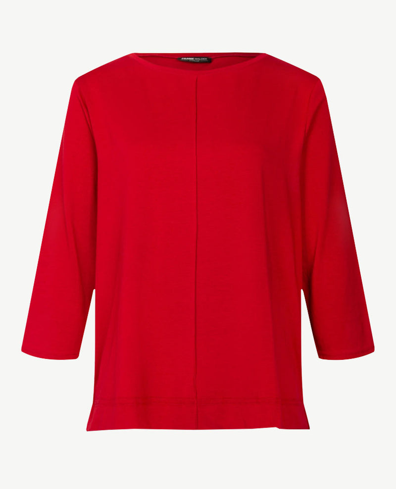 Frank Walder  - Top ronde hals - Jersey - Merlot