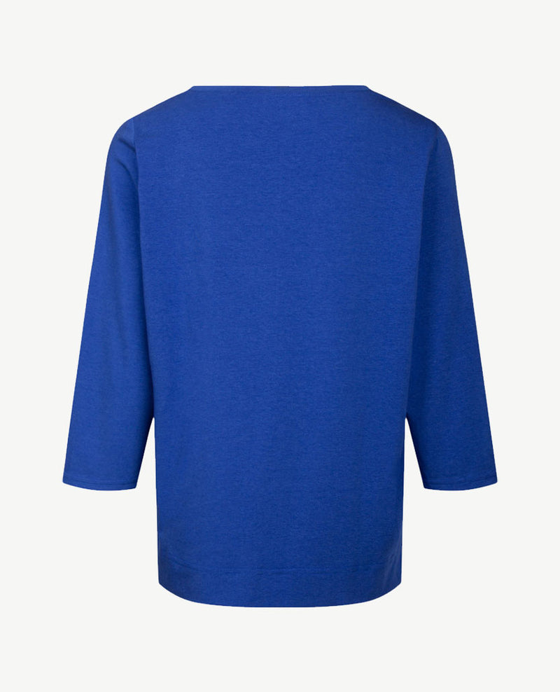 Frank Walder  - Top ronde hals - Jersey - Kobalt