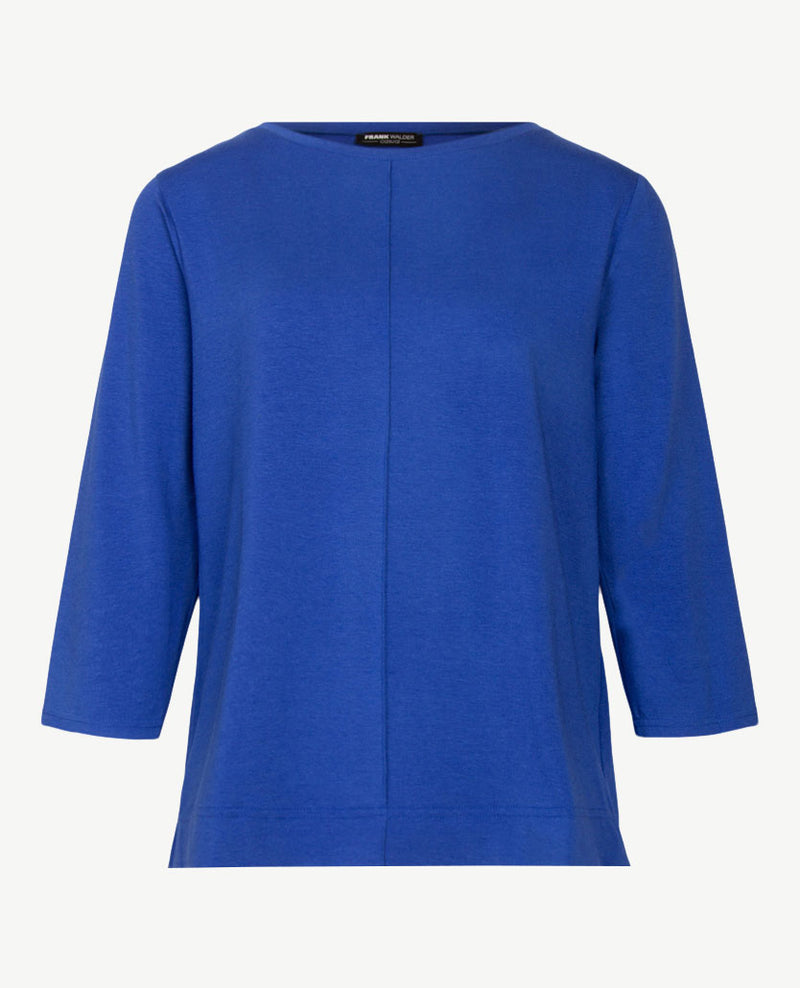 Frank Walder  - Top ronde hals - Jersey - Kobalt