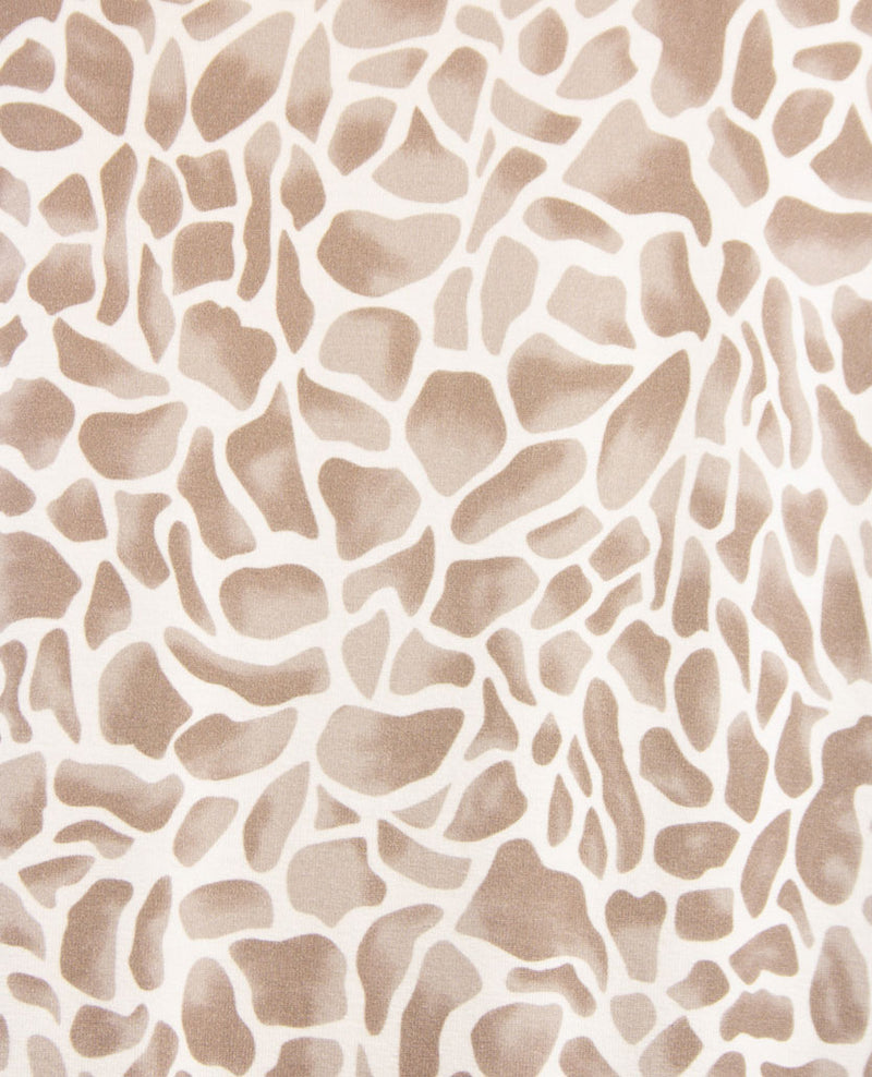 Frank Walder  - Blousontop - Dessin taupe en off-white