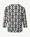 Frank Walder - Blouson - Dessin blue, beige, choc en navy