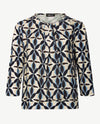 Frank Walder - Blouson - Dessin blue, beige, choc en navy