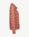 Frank Walder - Blouson met coll - Taupe met warm rose