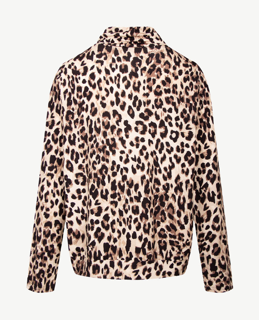 Frank Walder - Blouson met coll - Tijger met zwart, beiges en taupe