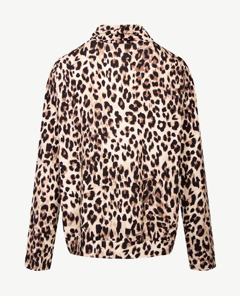 Frank Walder - Blouson met coll - Tijger met zwart, beiges en taupe