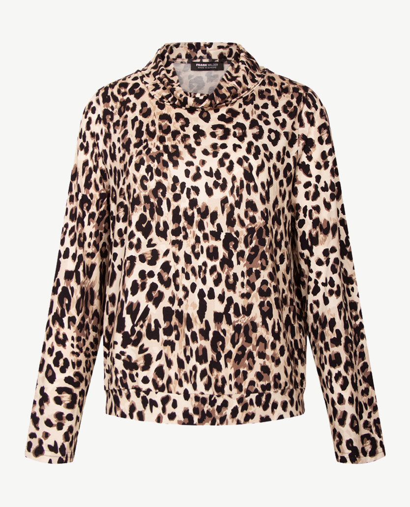 Frank Walder - Blouson met coll - Tijger met zwart, beiges en taupe