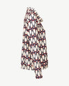 Frank Walder - Blouson met coll - Navy met taupe, off-white en merlot