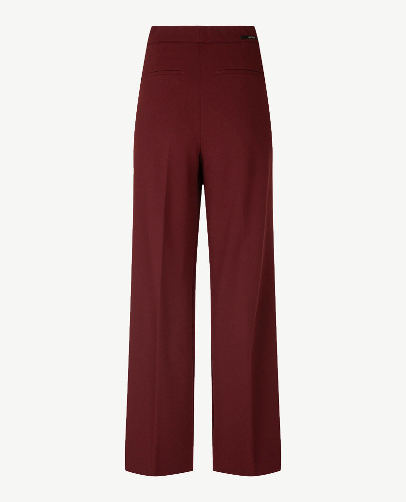 Gardeur - Franca - Instapbroek dames met elastische band - Crêpe jersey - Bordeaux