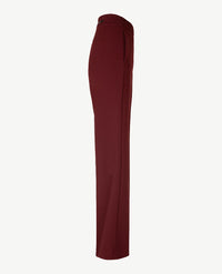 Gardeur - Franca - Instapbroek dames met elastische band - Crêpe jersey - Bordeaux