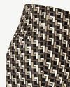 Gardeur - Elastiek rondom - Zene14 - normale lengte - Dessin zwart, off-white en grijzen