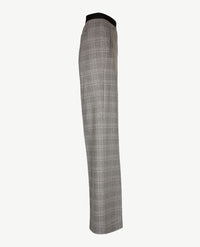 Gardeur - Elastiek rondom - Fergie7 - Normale lengte - Flanel jersey - Grijs mêlée met een ruit