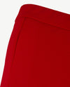 Gardeur - Elastiek rondom - Franca - Crêpe jersey - Korte lengte - Donker warm rood