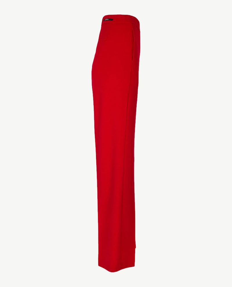Gardeur - Elastiek rondom - Franca - Crêpe jersey - Normale lengte - Warm donker rood