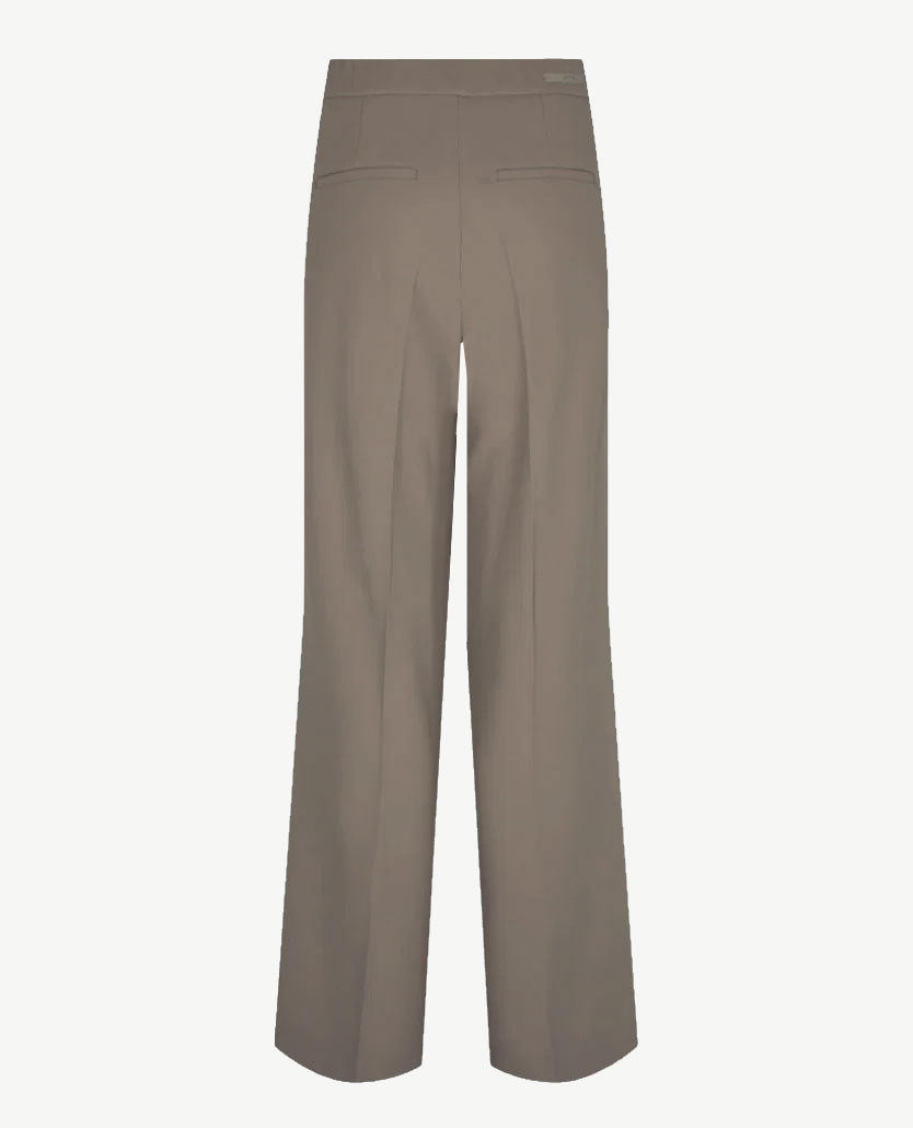 Gardeur - Franca - Instapbroek dames met elastische band - Crêpe jersey - Taupe