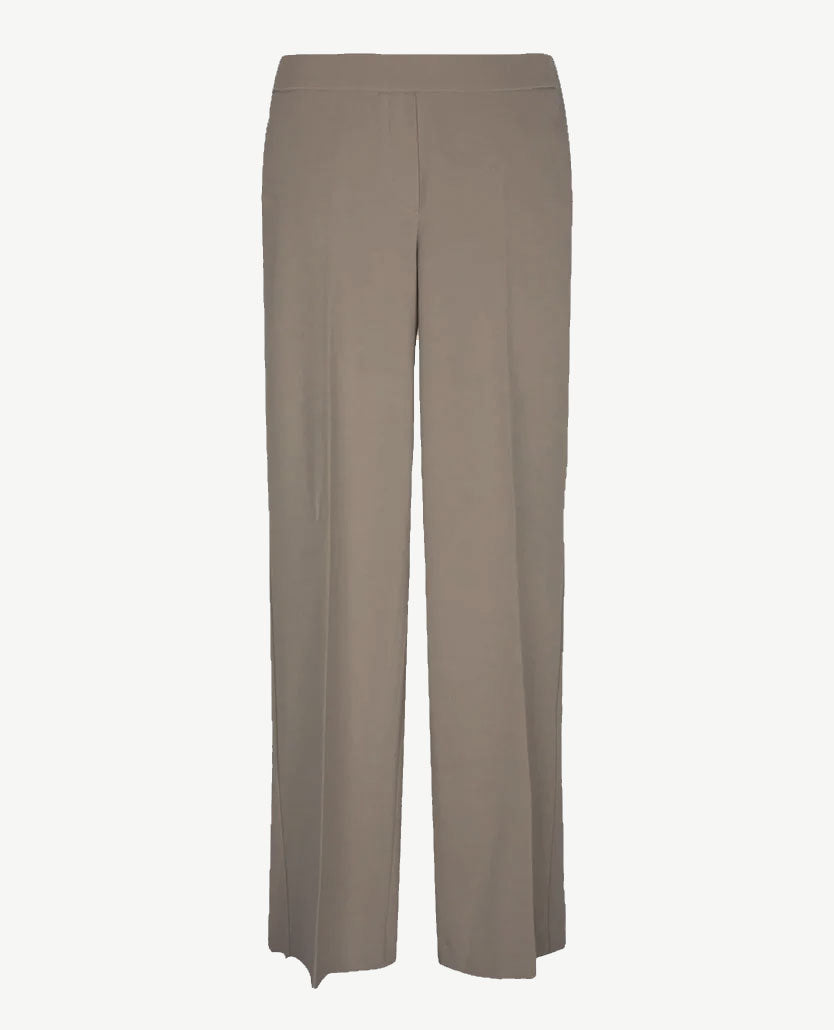 Gardeur - Franca - Instapbroek dames met elastische band - Crêpe jersey - Taupe