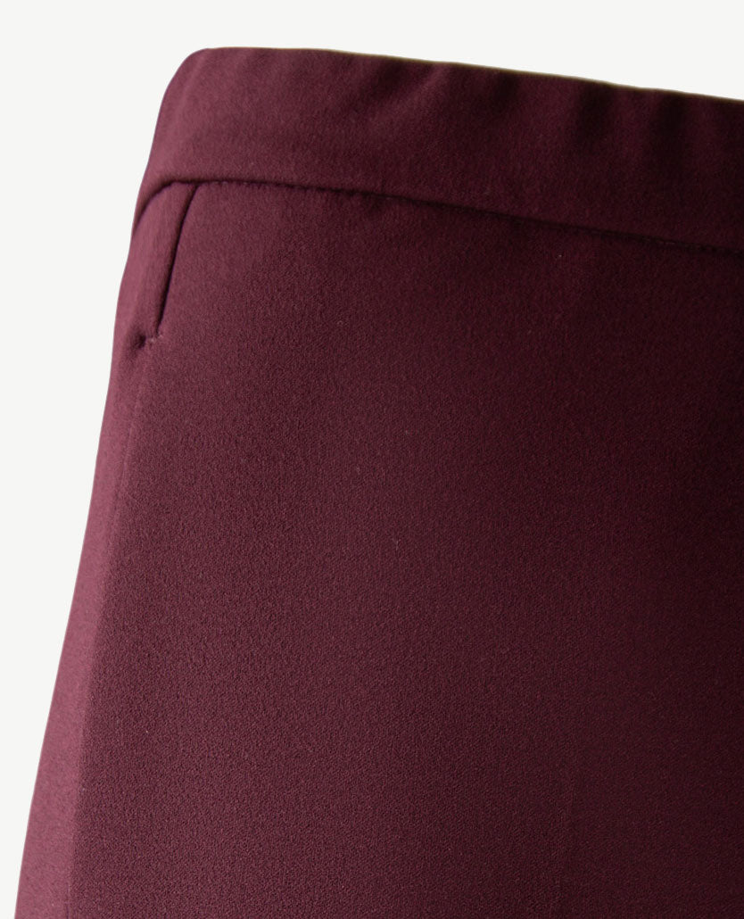 Gardeur - Elastiek rondom - Franca - Crêpe jersey - Korte lengte - Bordeaux
