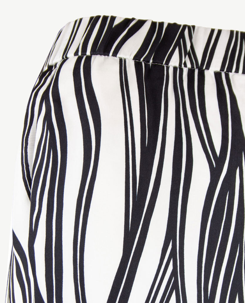 Gardeur - Elastiek rondom - Franca - Normale lengte - Night blue met wit