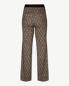 Gardeur - Elastiek rondom - Zaria - Jersey - Normale lengte - Wieber - Beige met zwart