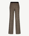Gardeur - Elastiek rondom - Zaria - Jersey - Normale lengte - Wieber - Beige met zwart