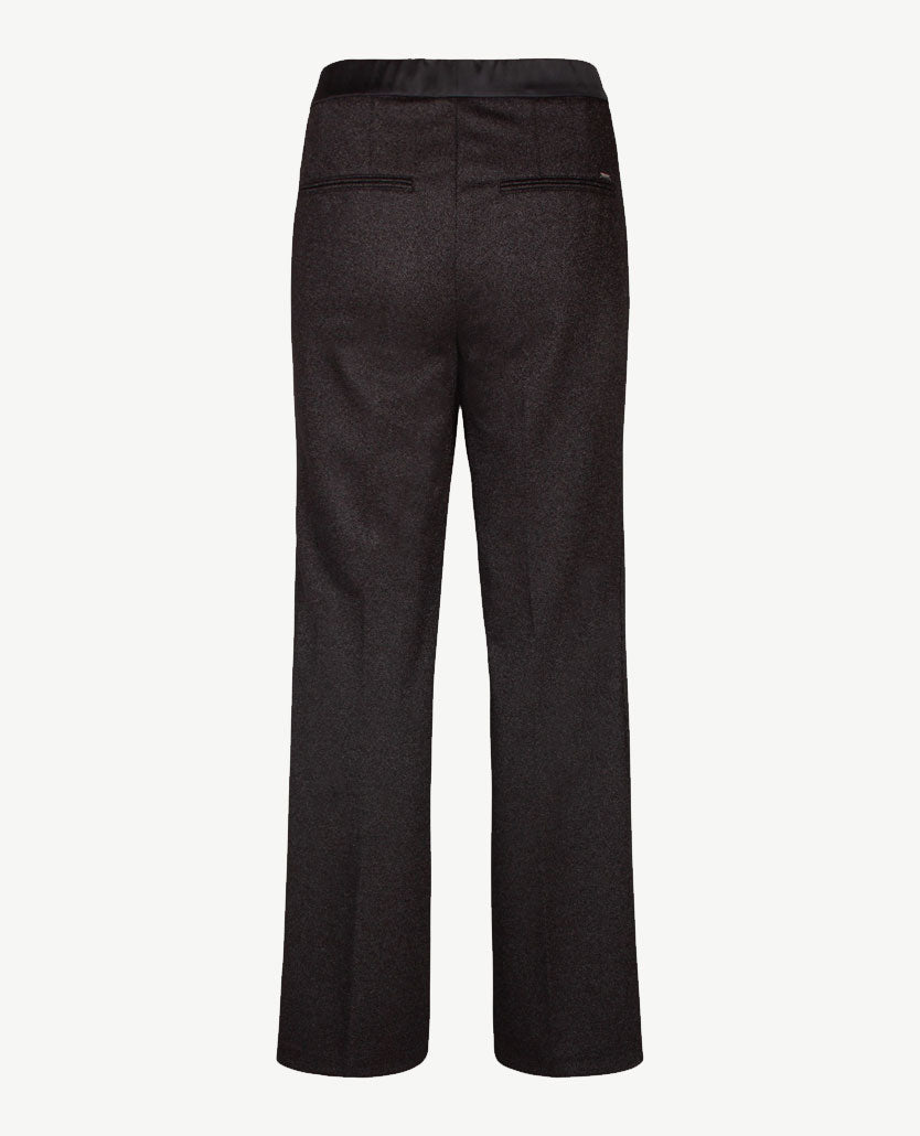 Gardeur - Elastiek rondom - Zaria P - Jersey - Normale lengte - Lurex zwart met zilver