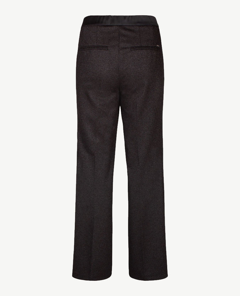 Gardeur - Elastiek rondom - Zaria P - Jersey - Normale lengte - Lurex zwart met zilver