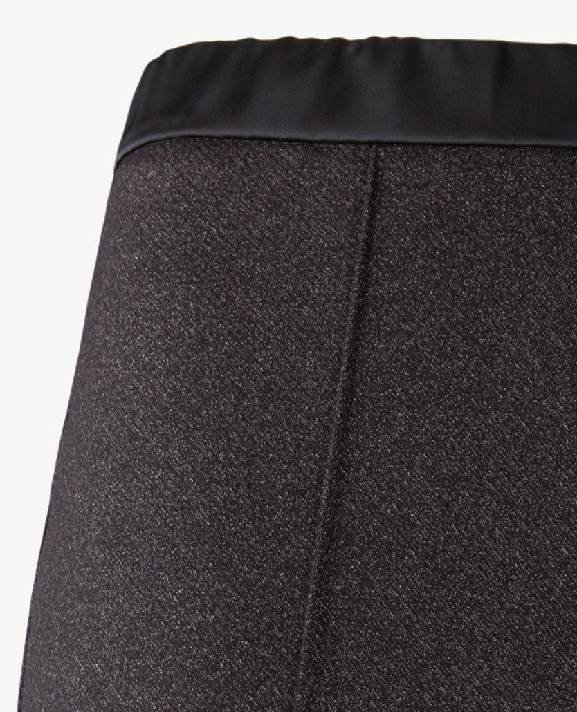 Gardeur - Elastiek rondom - Zaria P - Jersey - Normale lengte - Lurex zwart met zilver