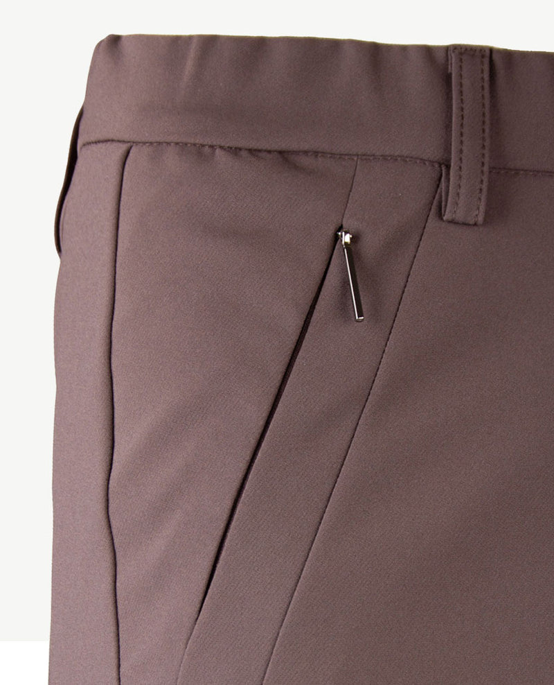 Gardeur - Elastiek rondom - Zene57 - Traveljersey - korte lengte - Choco