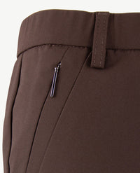 Gardeur - Zene57 - Instapbroek dames met elastische band - Traveljersey - Choco