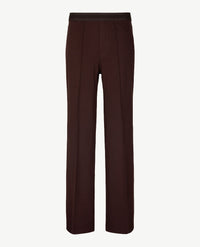 Gardeur - Zilla - Instapbroek dames met elastische band - Flare - jersey - Choco