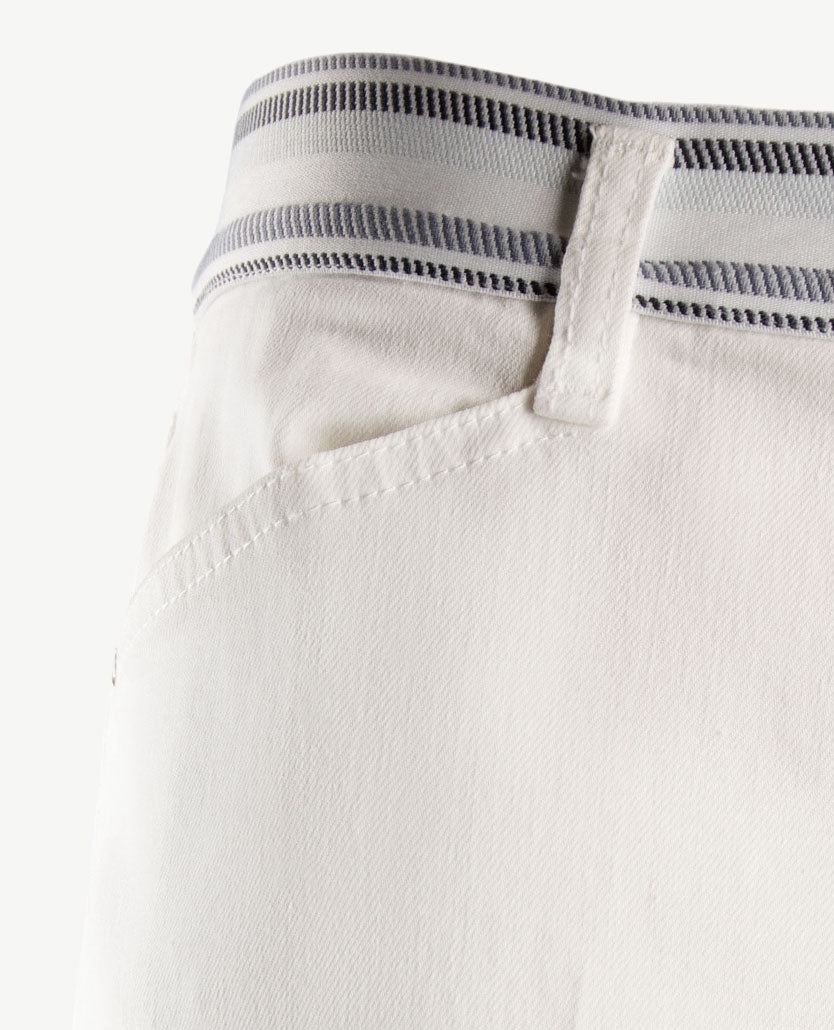 Gardeur - Elastiek rondom - Zilla 1 - Flare- Jeans - Korte lengte - Wit