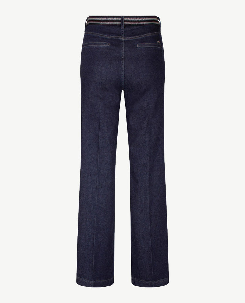 Gardeur - Elastiek rondom - Zilla 1 - Flare- Jeans - Korte lengte - Dark blue