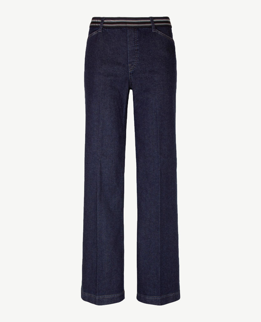 Gardeur - Elastiek rondom - Zilla 1 - Flare- Jeans - Korte lengte - Dark blue