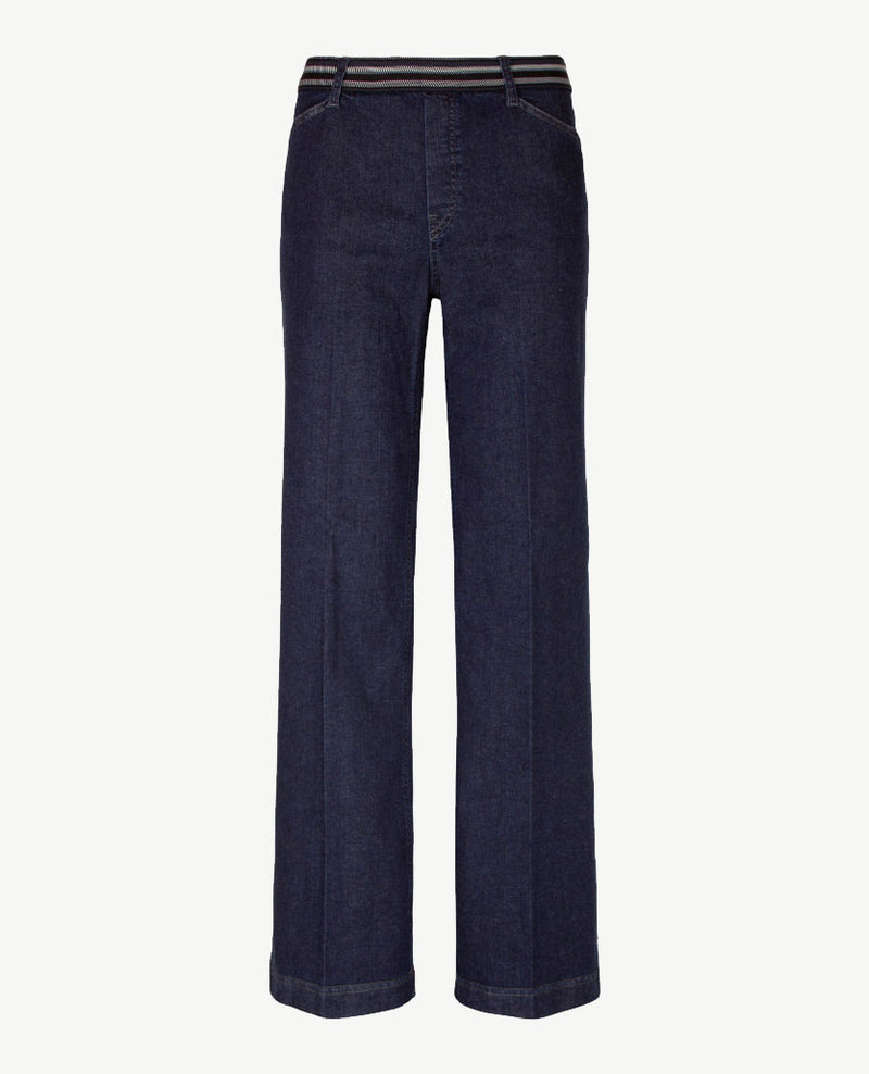 Gardeur - Elastiek rondom - Zilla 1 - Flare- Jeans - Korte lengte - Dark blue