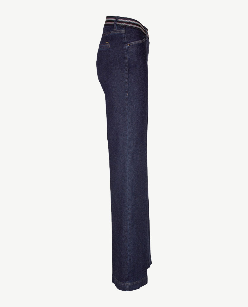 Gardeur - Elastiek rondom - Zilla 1 - Flare- Jeans - Korte lengte - Dark blue