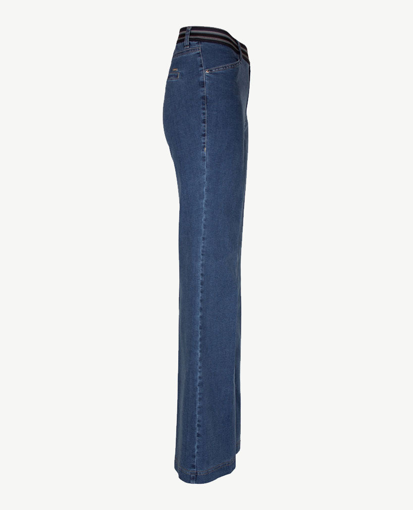 Gardeur - Elastiek rondom - Zilla 1 - Flare- Jeans - Normale lengte - Stone