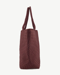 Schoudertas - Shopper Groot - Gevlochten - Burgundy