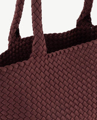 Schoudertas - Shopper Groot - Gevlochten - Burgundy