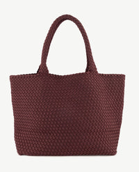 Schoudertas - Shopper Groot - Gevlochten - Burgundy