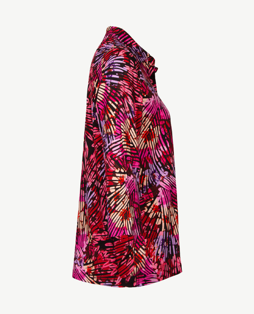 Gollé Haug - Polo - Pink, lila , roden en zwart
