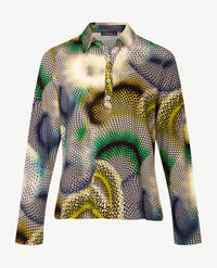 Gollé Haug - Polo - Multicolor met beige, groen, blauw en zwart