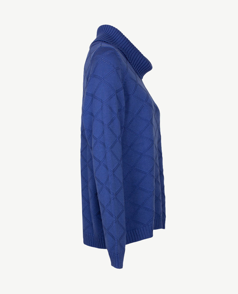 Gollé Haug - Pullover coll - Donker kobalt