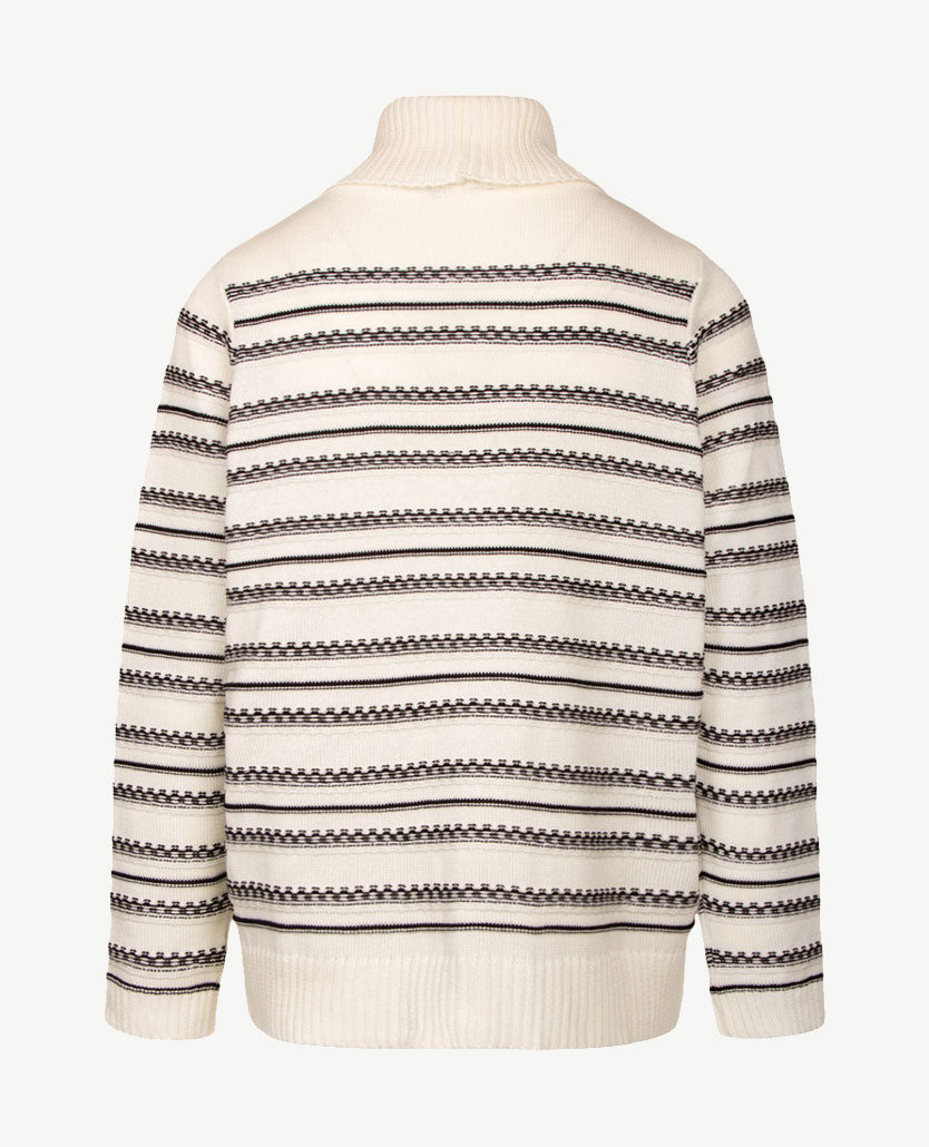 Gollé Haug - Pullover coll - Off-white met zwart