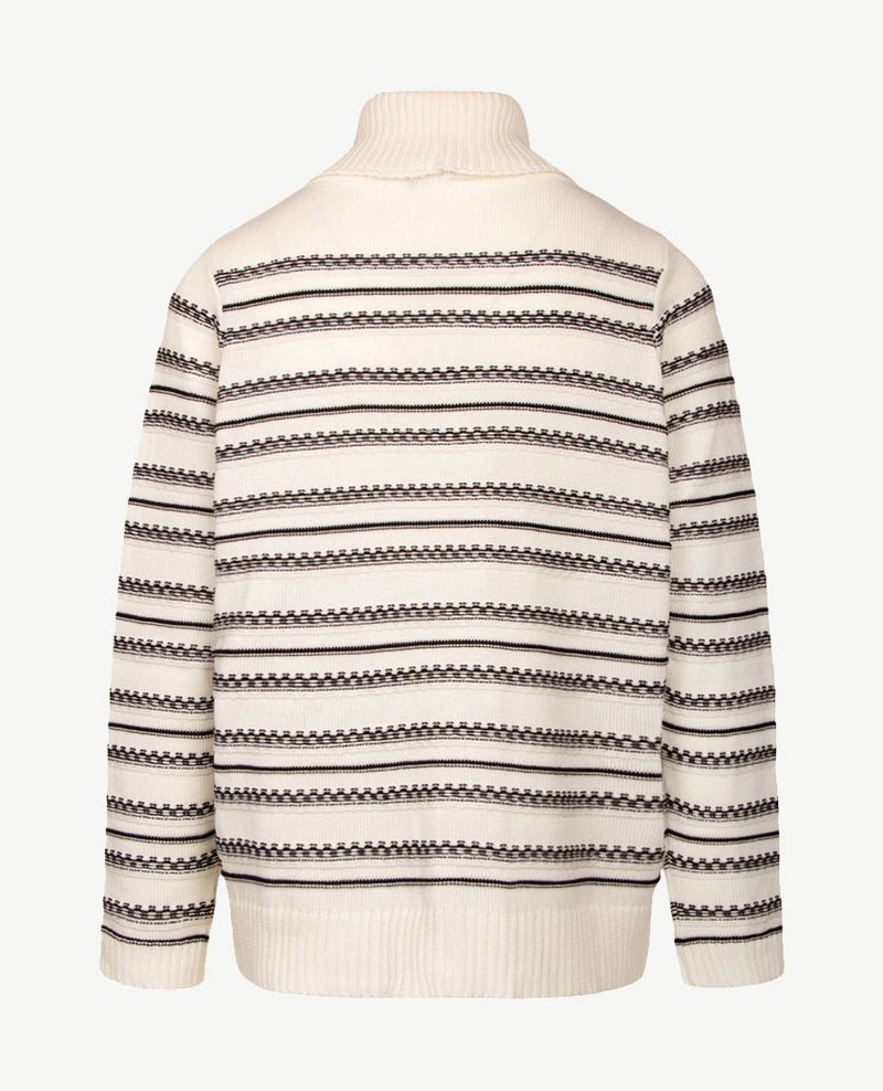 Gollé Haug - Pullover coll - Off-white met zwart