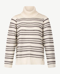 Gollé Haug - Pullover coll - Off-white met zwart