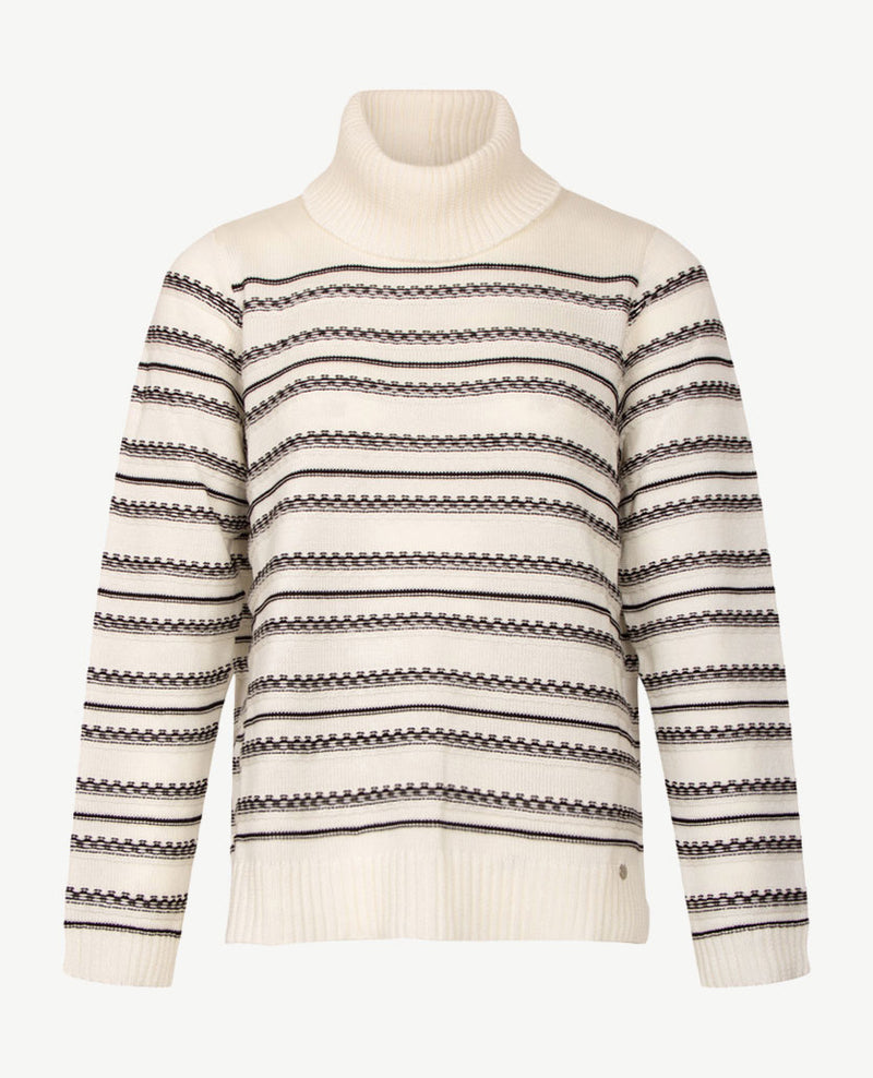 Gollé Haug - Pullover coll - Off-white met zwart