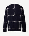 Gollé Haug - Pullover ronde hals - Navy met off-white